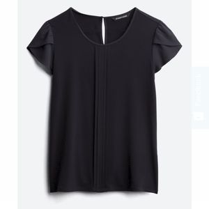 41 Hawthorn Zeleria Navy Tulip Sleeve Sz M